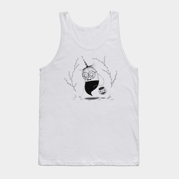 The Sad Ghost Tank Top by Gummy Illustrations